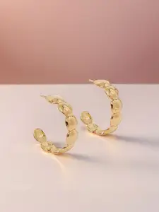 Accessorize Scalloped Shaped Half Hoop Earrings