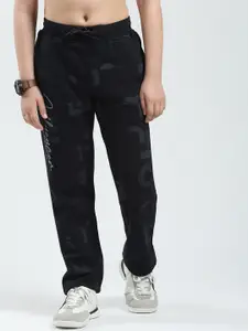 Monte Carlo Boys Graphic Printed Mid-Rise Track Pants