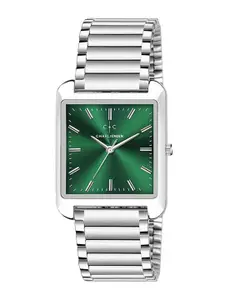 CHARLIEKEEN Men Brass Dial & Stainless Steel Straps Analogue Watch CC-GSQ010-GRN-CH