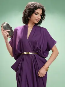 Vishudh  Women Kaftan Midi Dress