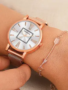 Dressberry Women Embellished Reset Time Watches Gift Set