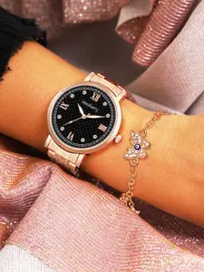 Dressberry Women Watches & Bracelet Gift Set