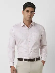 Van Heusen Men Spread Collar Abstract Printed Cotton Formal Shirt