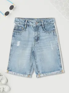 max Boys Washed Pure Cotton Denim Shorts Technology
