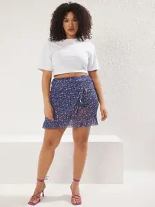 Trendyol Women Floral Printed A-Line Above Knee Skirt