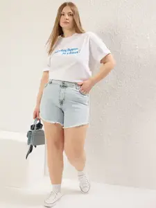 Trendyol Women Floral Denim Shorts