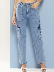 BAESD Girls Comfort Relaxed Fit Clean Look Heavy Fade Stretchable Jeans