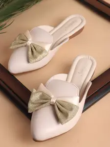 DressBerry Women Bows Mules Flats