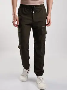 NEVER NEUD Men Relaxed Fit Structured Imported Utility Joggers