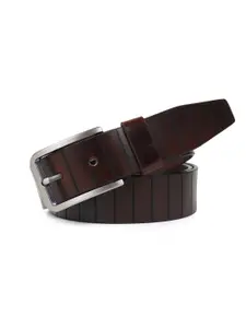 The Roadster Lifestyle Co. Men Textured Leather Formal Belts