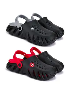 BERSACHE Boys Pack Of 2 Ultra Soft Technology Clogs