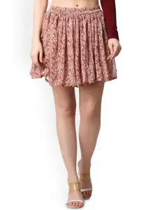 Moda Rapido Women Printed Mini Flared Skirt