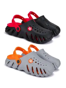 BERSACHE Boys Pack Of 2 Ultra Soft Technology Clogs