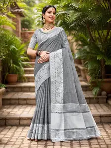 Anouk Woven Design Saree With Unstitched Blouse Piece