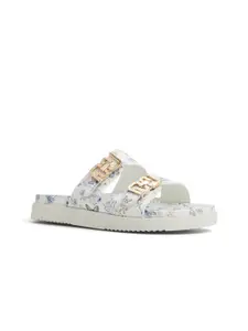 ALDO Women Printed Open Toe Flats with Buckles