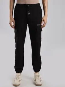 NEVER NEUD Men Relaxed Fit Structured Imported Utility Joggers