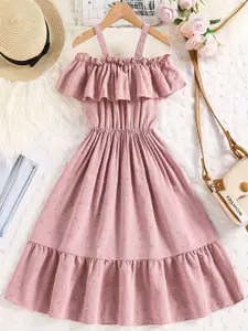 INCLUD Girls Tiered & Ruffle Fit & Flare Midi Dress