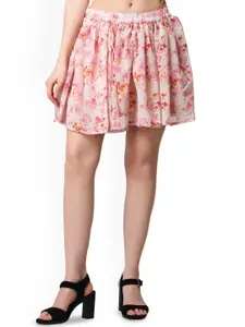 Moda Rapido Women Printed Mini Flared Skirt
