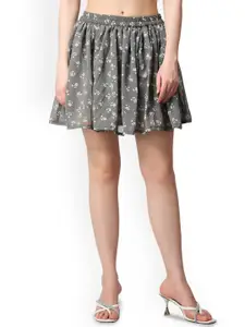 Moda Rapido Women Printed Midi Flared Skirt