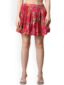 Moda Rapido Women Printed Mini Flared Skirt