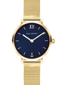 PAUL HEWITT Women Solid Dial & Stainless Steel Straps Analogue Watch PH-SA-G-XS-B-45S