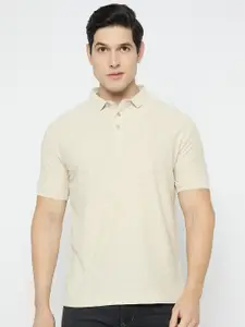 Duke Men Self Design Polo Collar Cotton Slim Fit T-shirt