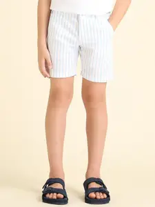 U.S. Polo Assn. Kids Boys Striped Technology Cotton Shorts