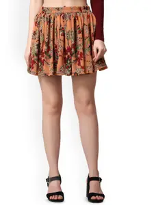 Moda Rapido Women Printed Mini Flared Skirt