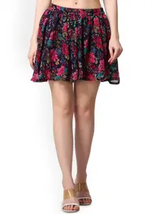 Moda Rapido Women Printed Mini Flared Skirt