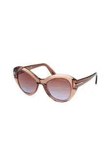 Tom Ford Women Butterfly Sunglasses with UV Protected Lens FT1084 52 48F