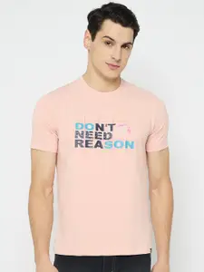 Duke Men Typography Printed Round Neck Cotton Slim Fit T-shirt
