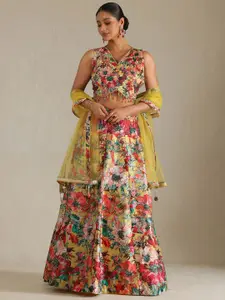 Soch Floral Printed Beads and Stones Ready to Wear Lehenga & Choli With Dupatta