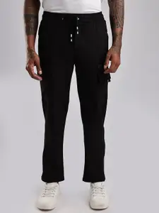 NEVER NEUD Men Relaxed Fit Structured Imported Utility Cargos Trousers
