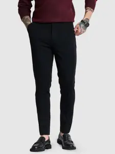 Snitch Men Smart Slim Fit Trousers