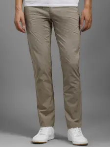 Louis Philippe Sport Men Checked Tapered Fit Trousers