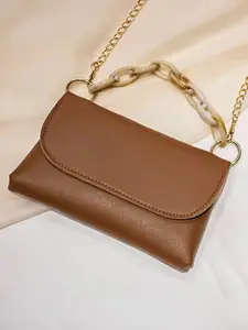 HAUTE SAUCE by  Campus Sutra HAUTE SAUCE by Campus Sutra PU Structured Satchel