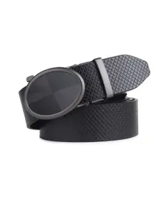 The Roadster Lifestyle Co. Men Textured Leather Formal Belt