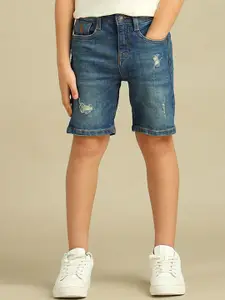 U.S. Polo Assn. Kids Boys Distressed Denim Shorts