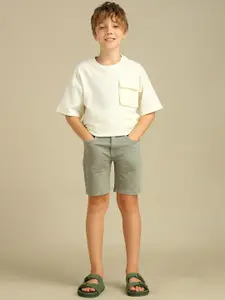 U.S. Polo Assn. Kids Boy Mid-Rise Above Knee Regular Fit Denim Shorts