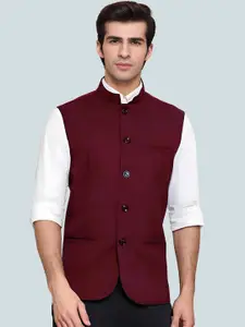 Moda Rapido Men Mandarin Collar Sleeveless Nehru Jacket