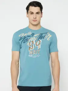 Duke Men Typography Printed Round Neck Cotton Slim Fit T-shirt