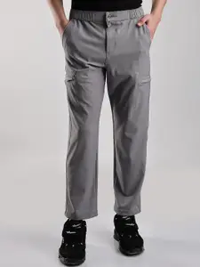 NEVER NEUD Men Relaxed Fit Structured Adventure Cargos Trousers