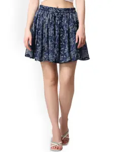 Moda Rapido Women Printed Mini Flared Skirt
