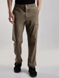 NEVER NEUD Men Relaxed Fit Structured Adventure Cargos Trousers