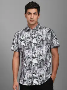Louis Philippe Sport Men Slim Fit Floral Printed Cotton Casual Shirt