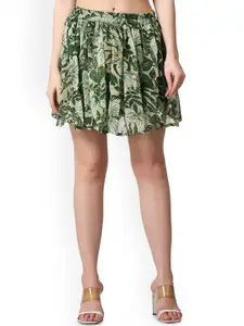 Moda Rapido Women Printed Mini Flared Skirt