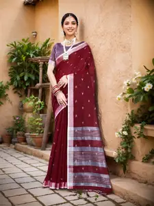 Anouk Geometric Woven Design Saree