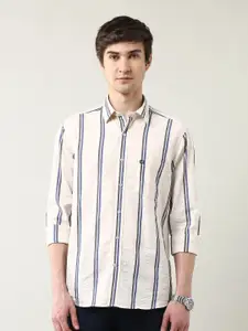 Arrow Sport Men Slim Fit Vertical Striped Cotton Casual Shirt