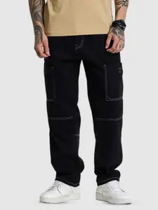 Snitch Men Mid Rise Loose Fit Stretchable Jeans