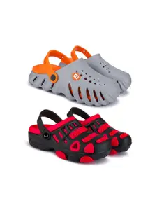 BERSACHE Boys Pack Of 2 Ultra Soft Technology Clogs